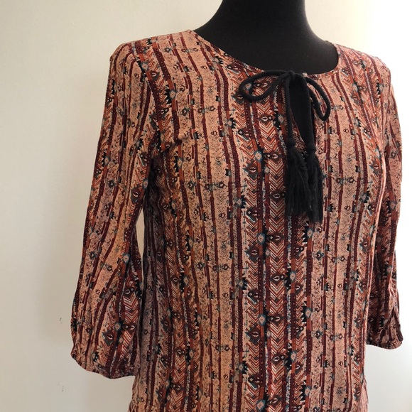 Forever 21 - tribal print blouse - Picture 3 of 5